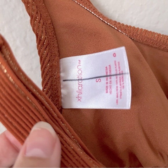 Rust Ribbed Women's bikini  Top - Picture 2 of 6